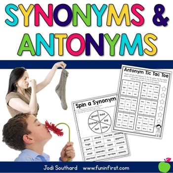 "synonyms and antonyms" by Jodi Southard