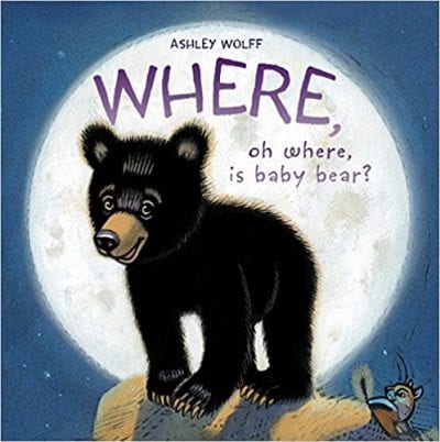 Book cover for Where Oh Where is Baby Bear as an example of preschool books