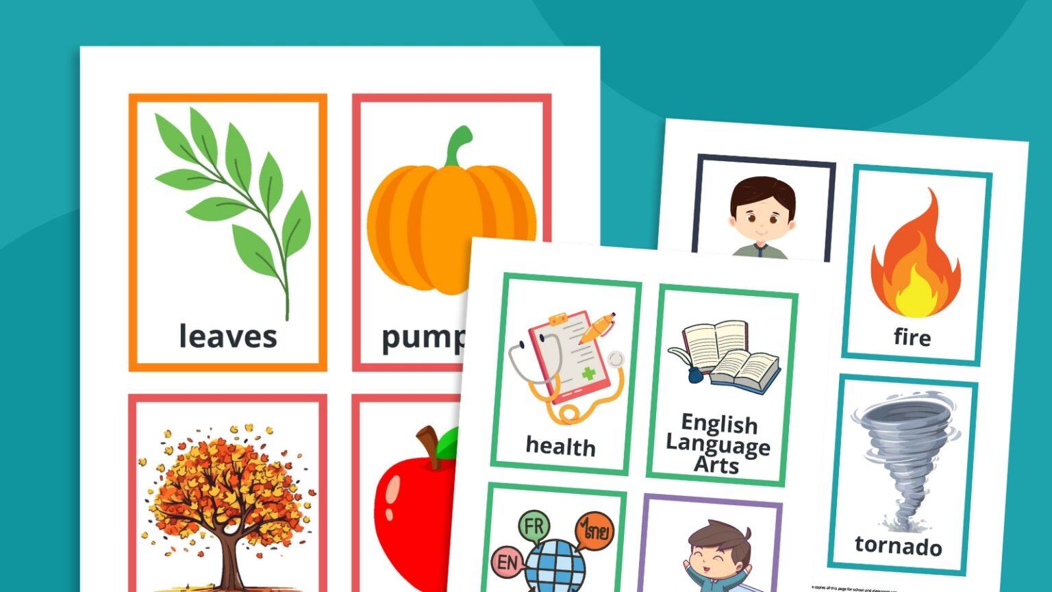ESL Vocabulary Word Lists and Teaching Ideas (Free Printables)