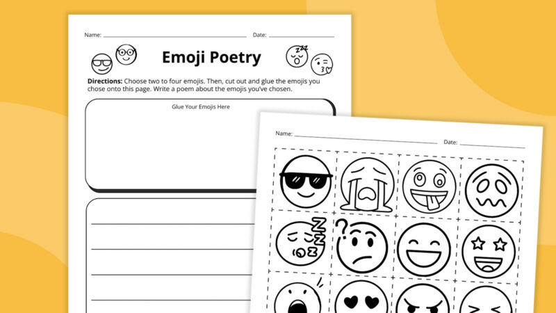 Emoji Poem Template emoji poem printable