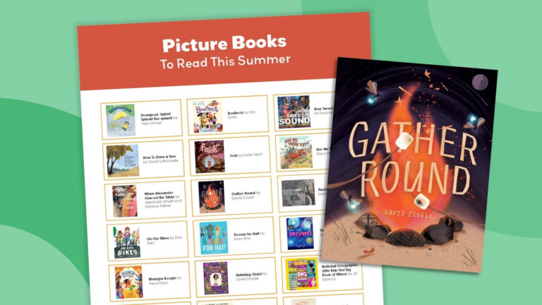 an image of a summer reading list featuring picture books and an example picture book cover