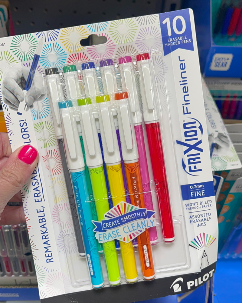 pens candles from Walmart for teacher appreciation week