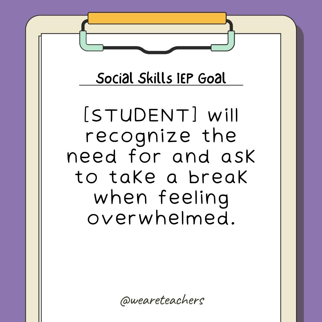 Social Skills IEP Goal Bank