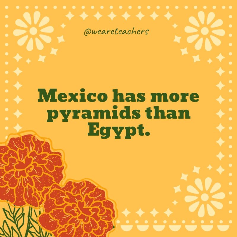 Mexico has more pyramids than Egypt.