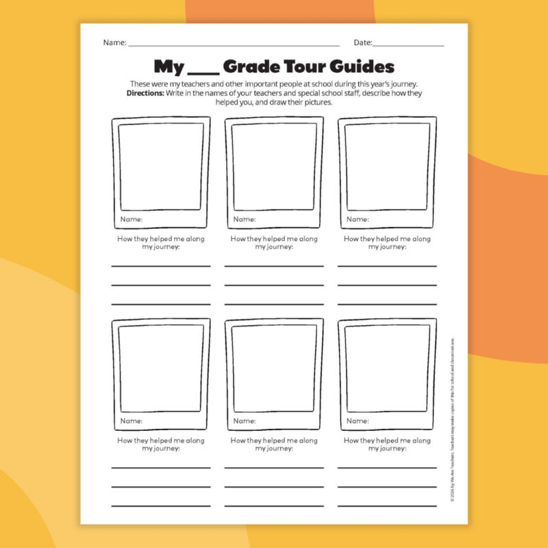 1 printable image from the end of the year memory printable