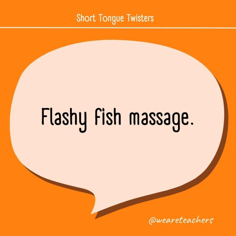 Flashy fish massage.