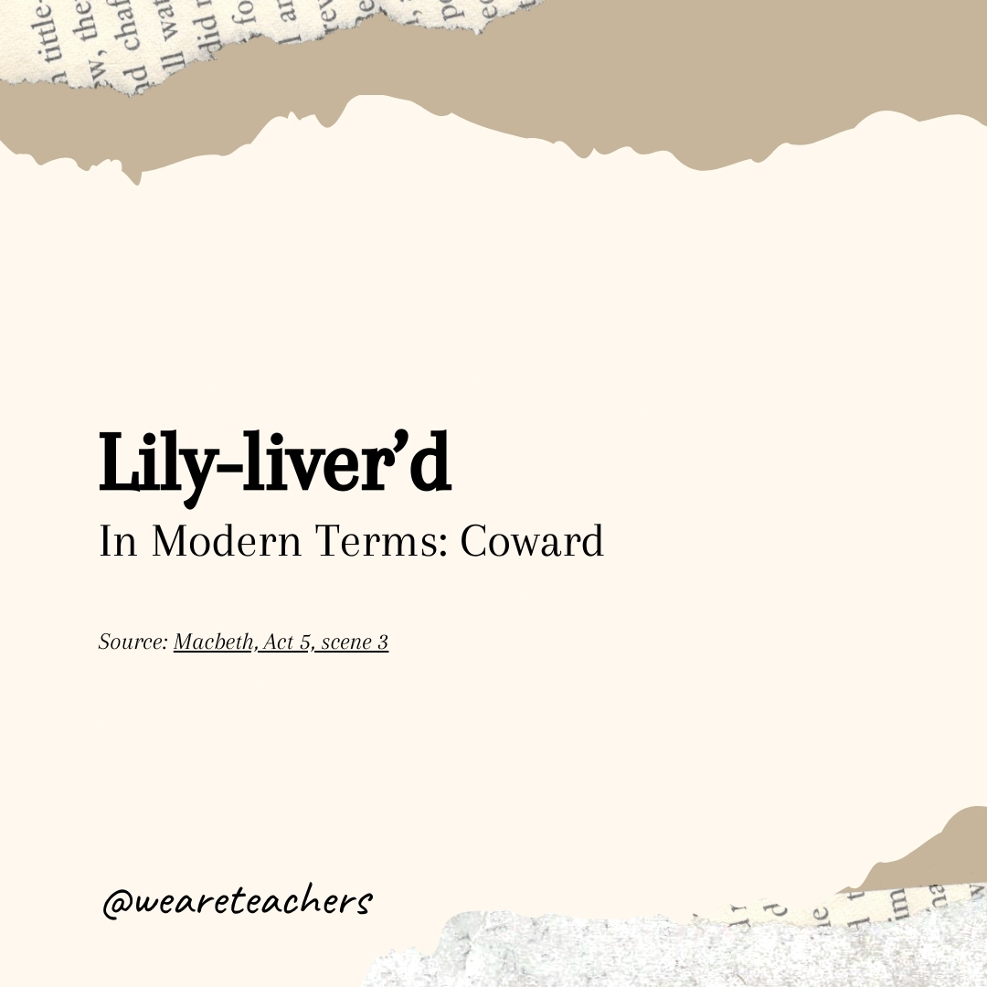 Lily-liver’d