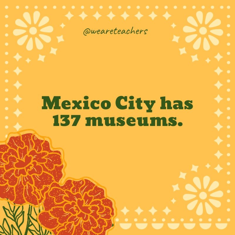 Mexico City has 137 museums.
