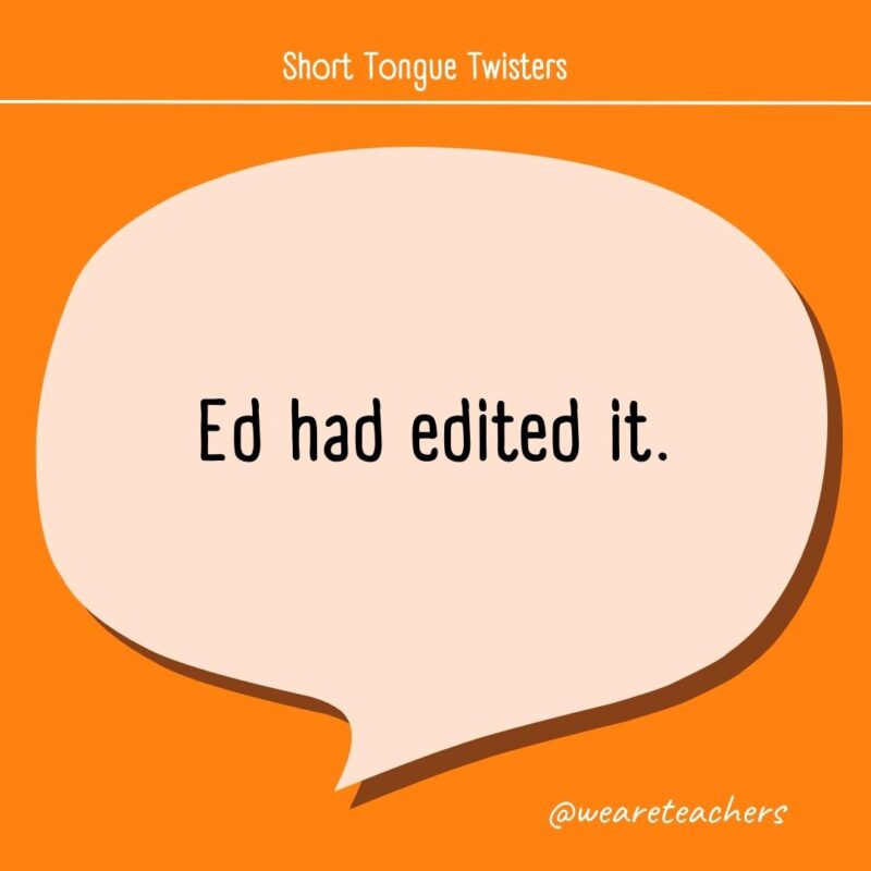 Ed had edited it.