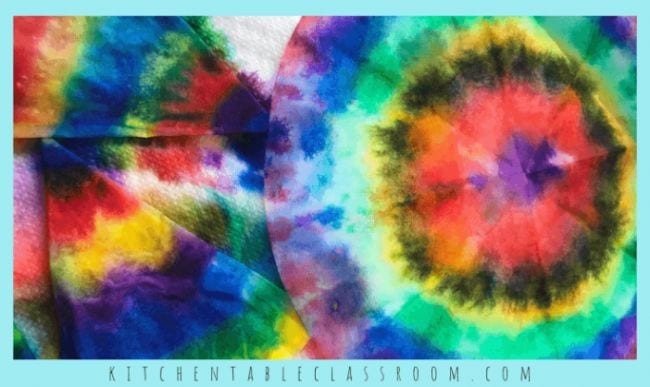 Tie-dyed coffee filters