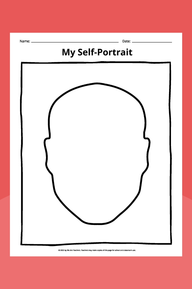 Free Printable Self Portrait Paper - 2 189 