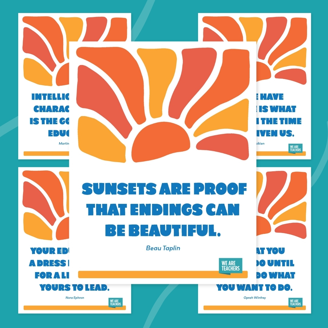 End of year quotes poster bundle