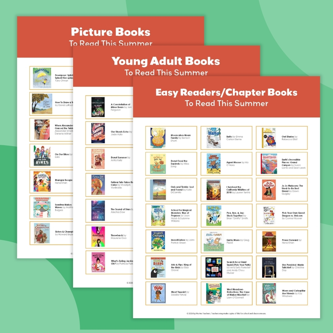 an image of three summer reading lists for kids
