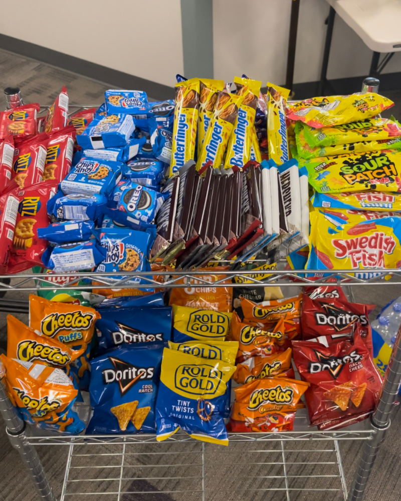 candy and chips from Walmart for teacher appreciation week