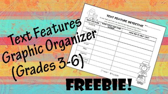 Text Features Graphic Organizer