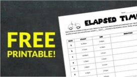 Free Printable: Elapsed Time Worksheet - We Are Teachers