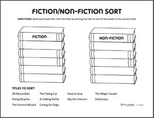 Fiction Non-Fiction Sort preview