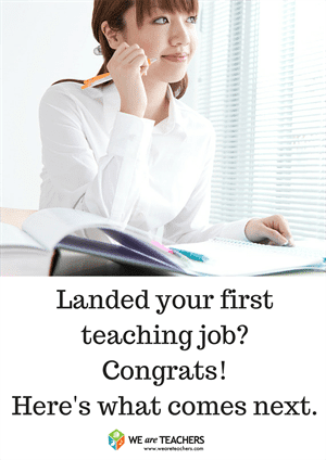 Just landed your first teaching