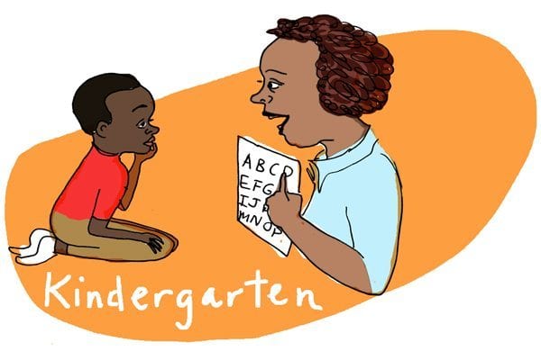 The joys of teaching kindergarten