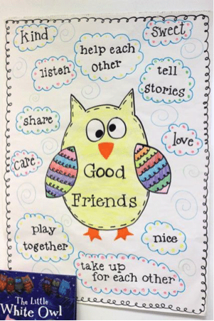 Teaching kindergarten students to make friends