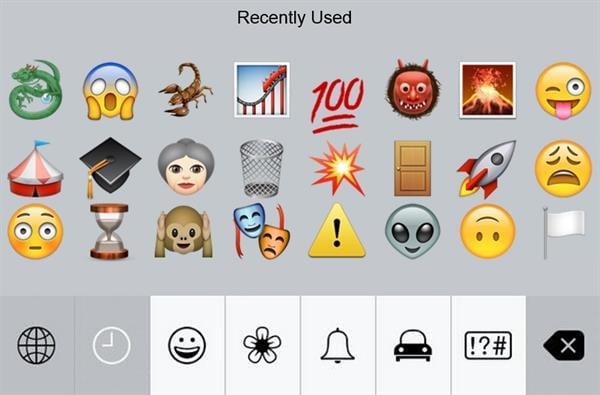 Rec used emojis may