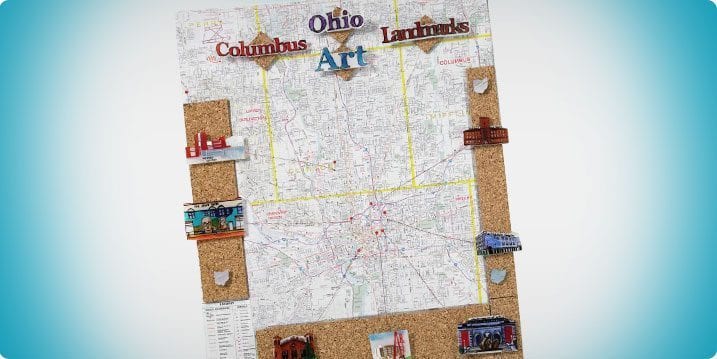 Shrink Art Landmarks Geography Lesson