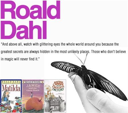 Dahl writing quote