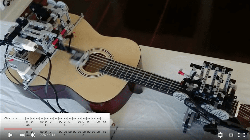 Guitar Playing Robot