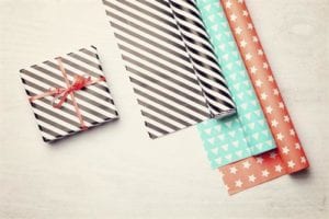 Stretch your school budget by using wrapping paper in the classrom