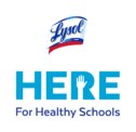Lysol HERE for Healthy Schools logo