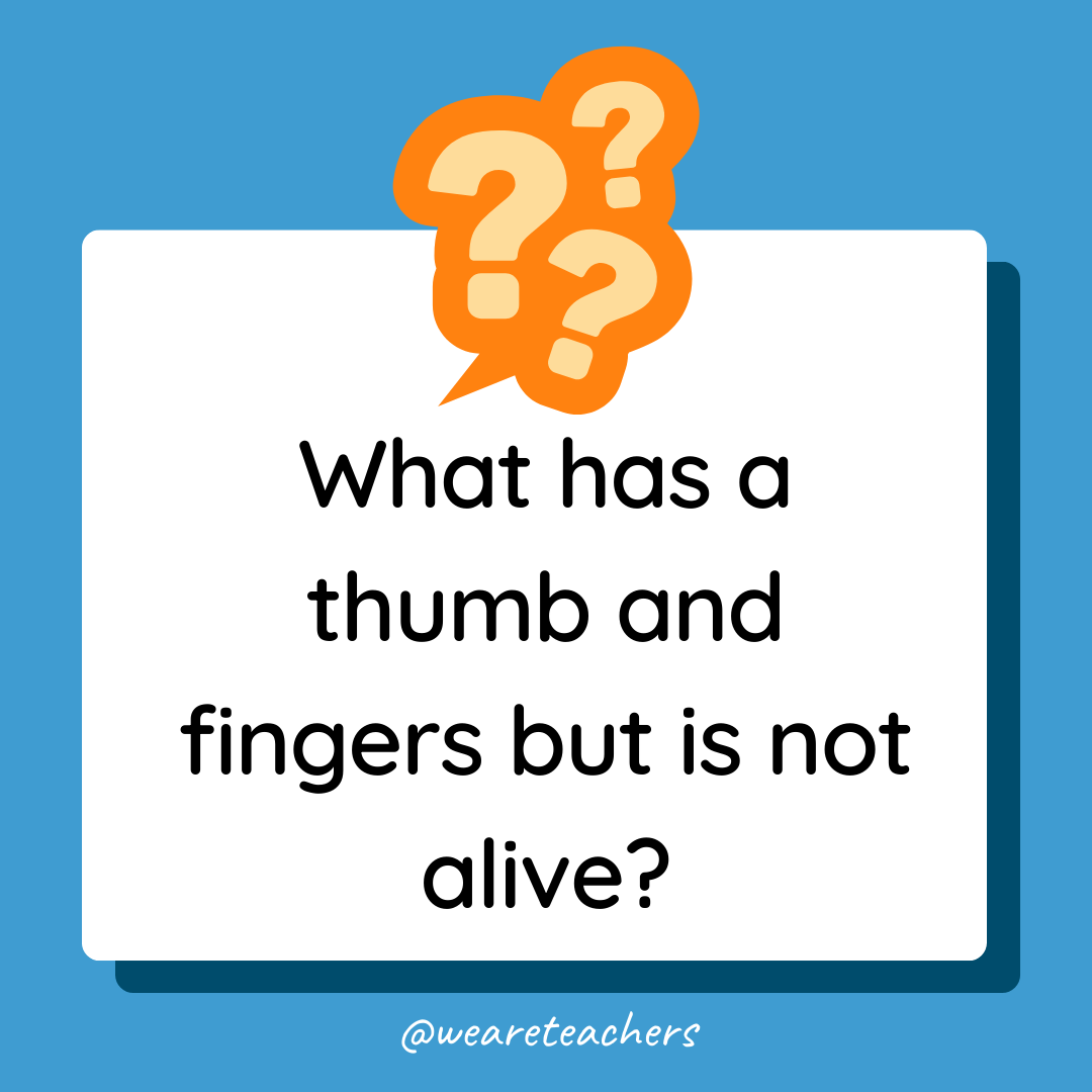Thumbs Backwards Riddle 115 Clever Riddles for High School Students (Plus Answers)