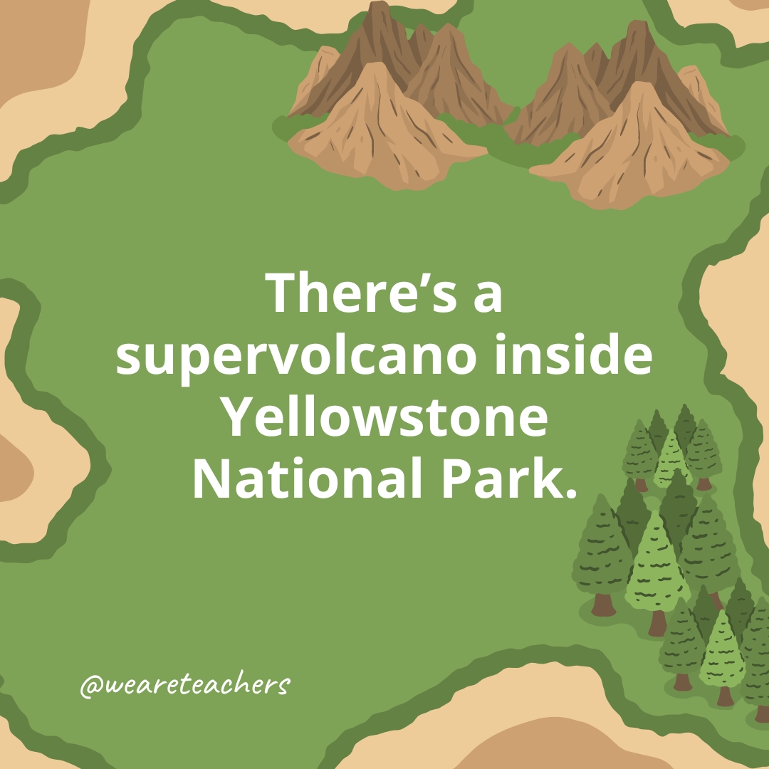There’s a supervolcano inside Yellowstone National Park.
