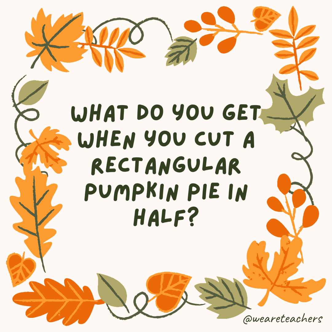 Fall Jokes an image of a fall joke surrounded by fall leaves and vines