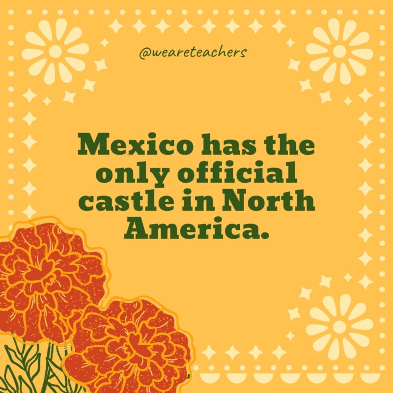 Mexico has the only official castle in North America.