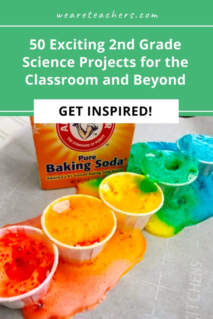 Second grade science students will learn so much as they make foaming rainbows, tie-dye slime, crystal pom-poms, and so much more!