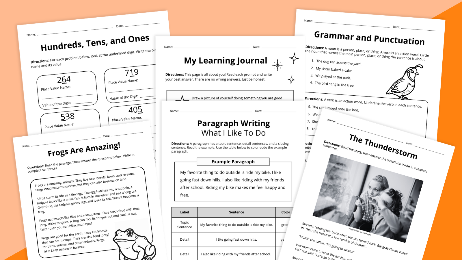 Moving Up Worksheet and Activity Bundle: 2nd Grade