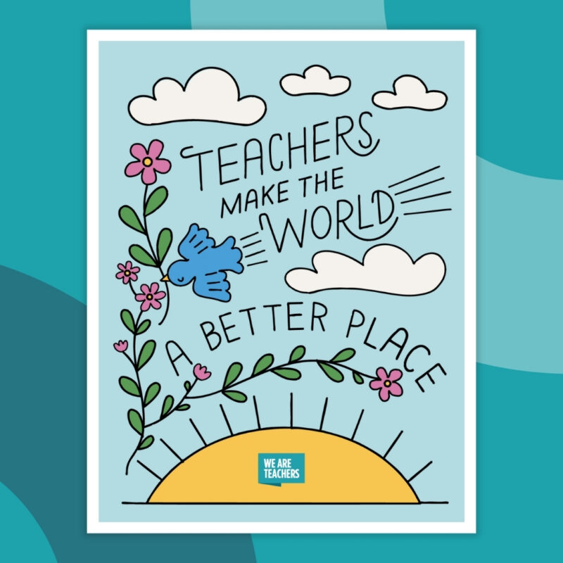 teacher-poster-2 teachers make the world a better place poster
