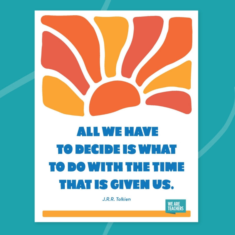 Inpirational quote for students by JRR Tolkien