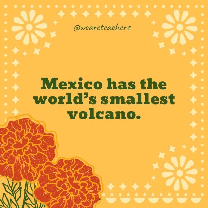 Mexico has the world’s smallest volcano.