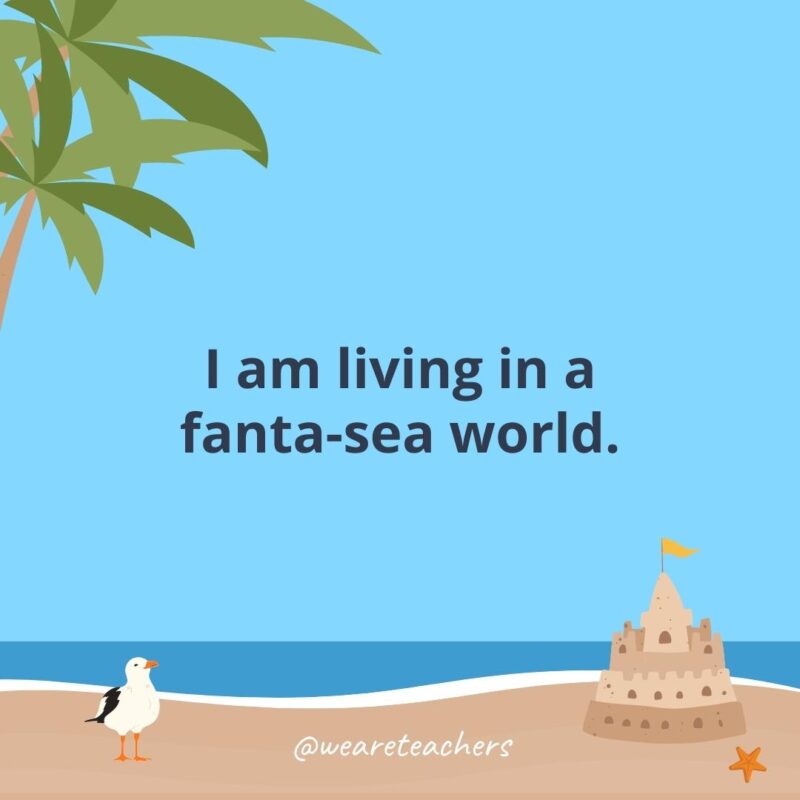 I am living in a fanta-sea world.