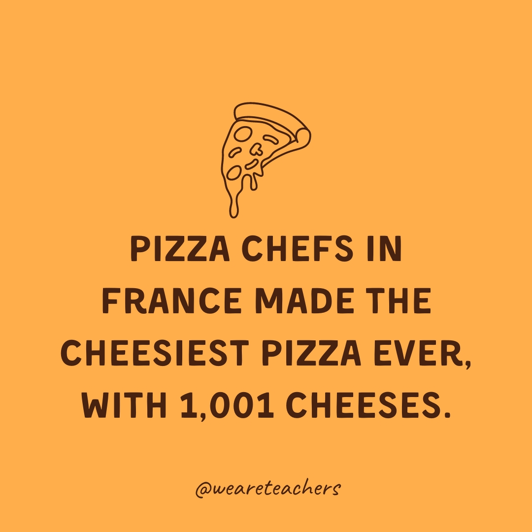Pizza chefs in France made the cheesiest pizza ever, with 1,001 cheeses.