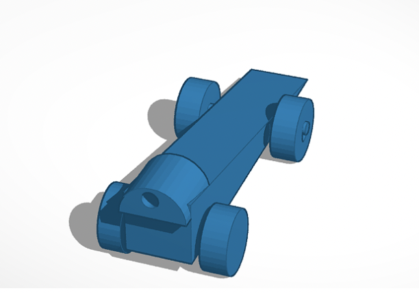 Blueprint of a dragster toy- 3D printing ideas