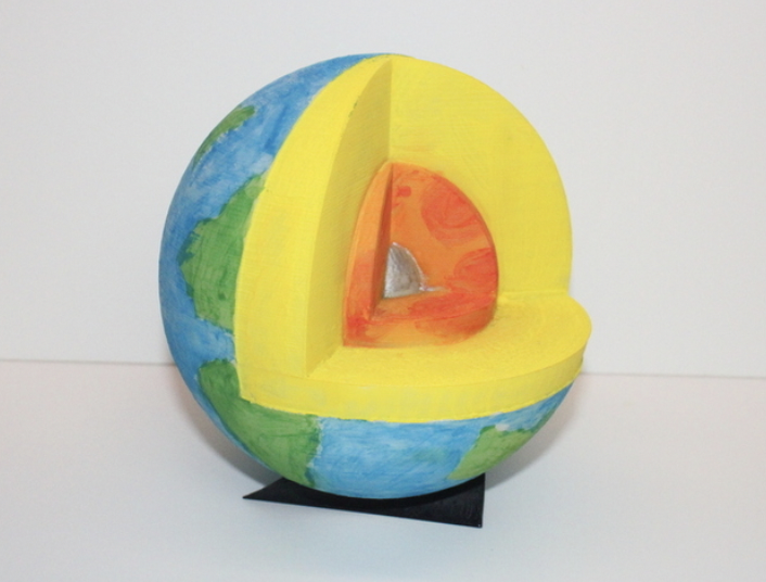 3d printed Earth interior model- 3D printing ideas