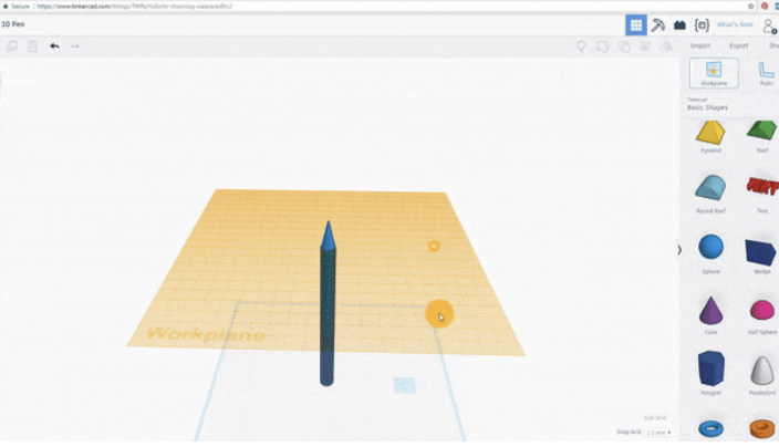 Simulated pen case blueprint