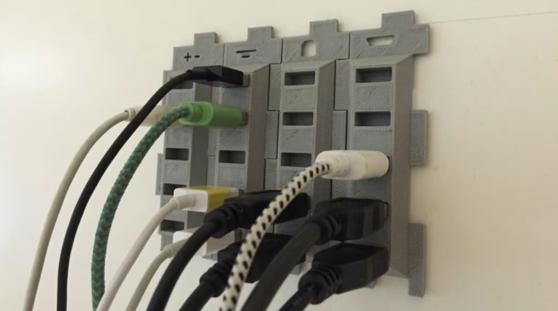 3d printed USB cable holder