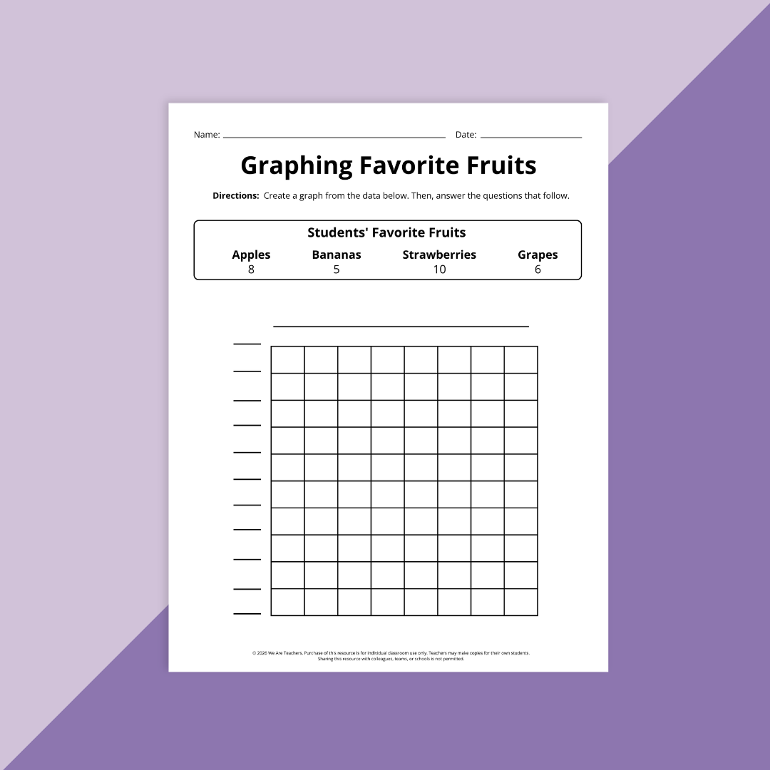 Image of a 3rd grade end-of-year math review worksheet.