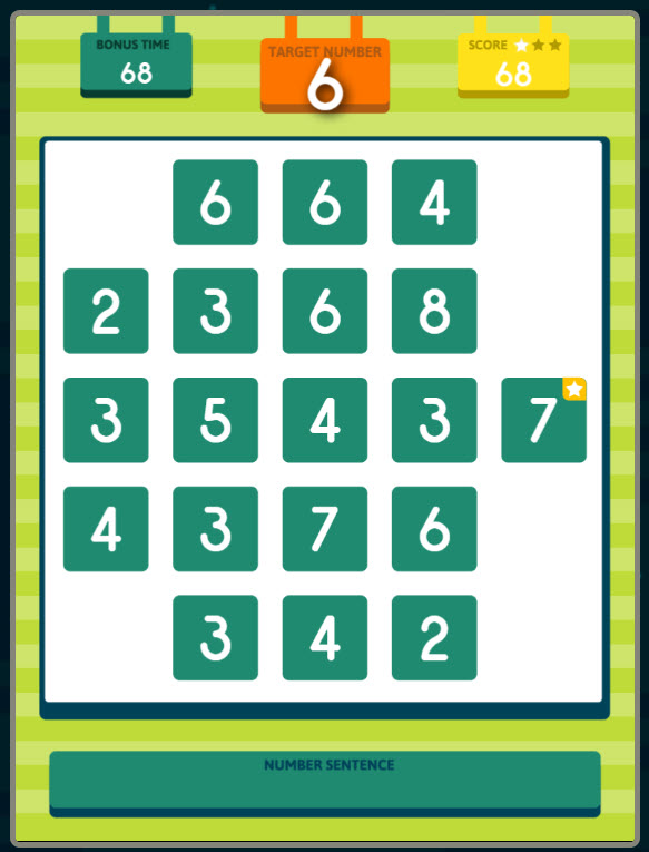 Clear It! Multiplication online math game