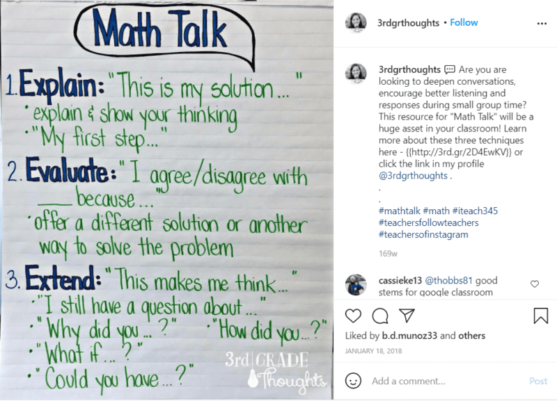 Still of Math Talk fourth grade assessment