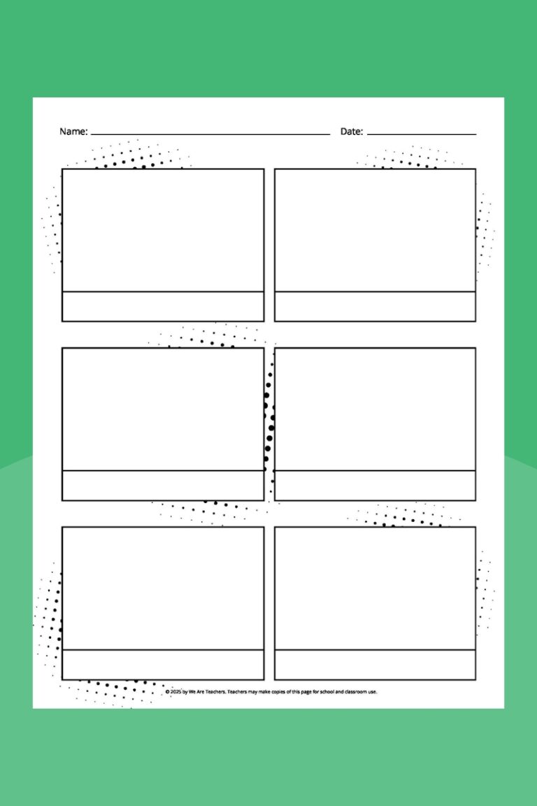 Free Printable Comic Strip Template Bundle