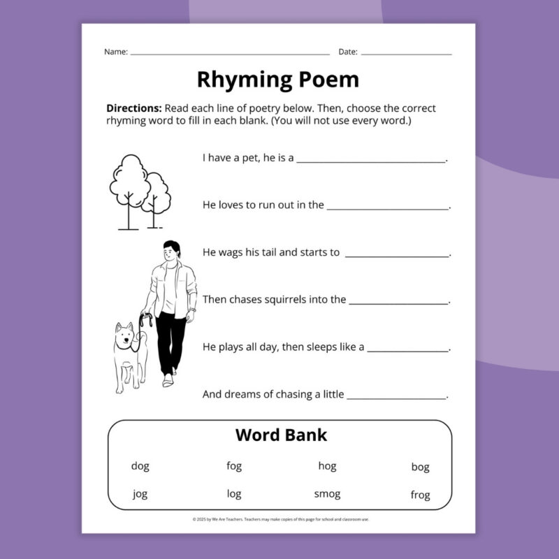 rhyming-poem-3 fill in the blank rhyming page